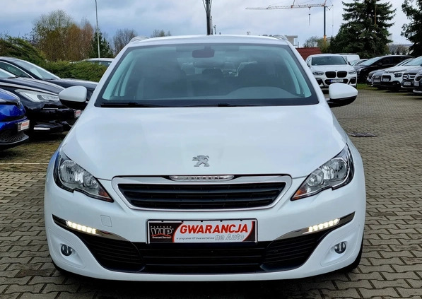 Peugeot 308 cena 27900 przebieg: 214000, rok produkcji 2015 z Opalenica małe 211